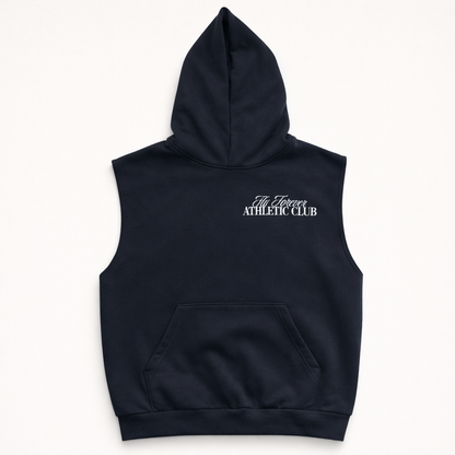 LUXURY IN MOTION SLEEVELESS HOODIE