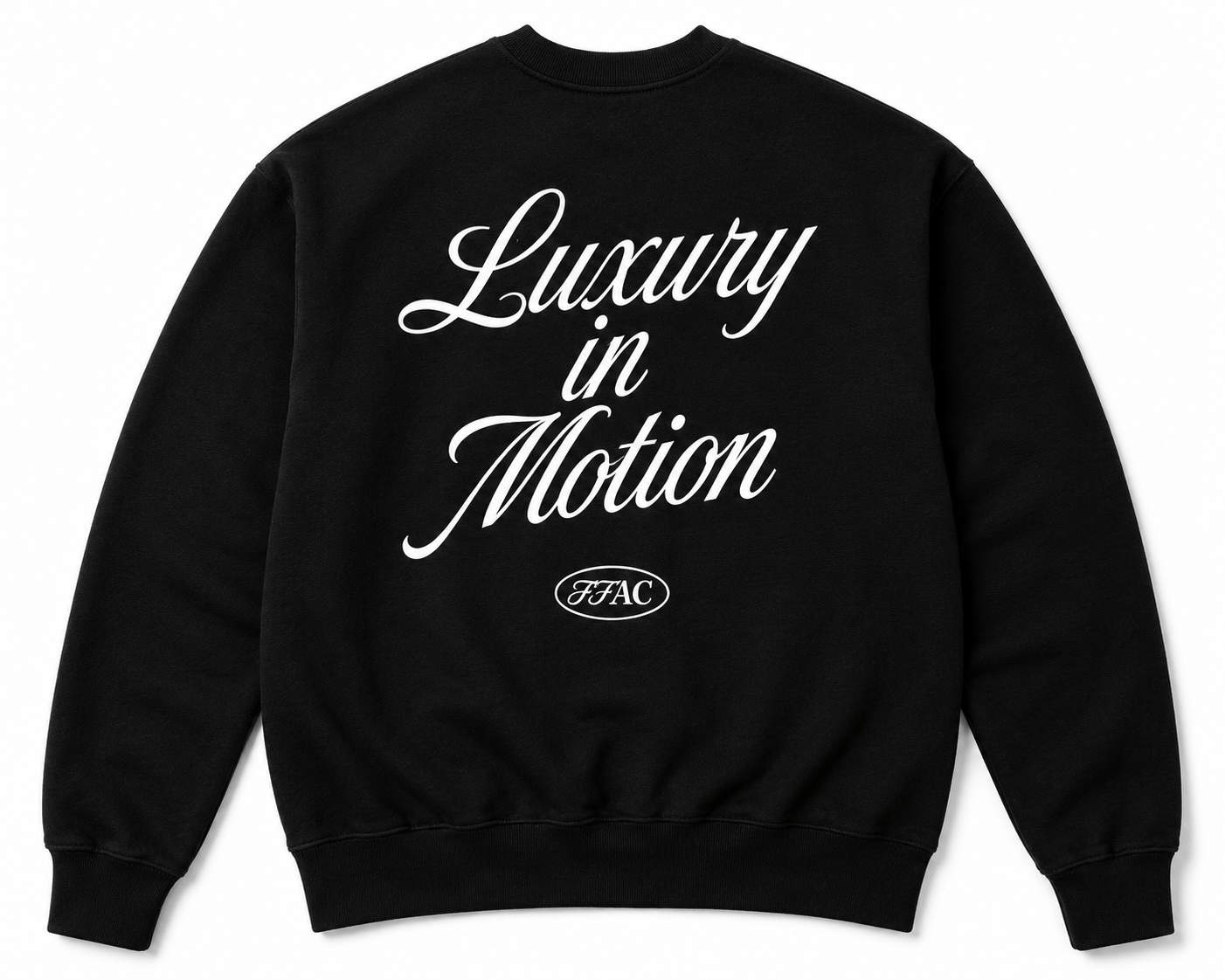 LUXURY IN MOTION CREWNECK BLACK