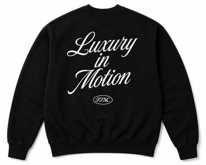 LUXURY IN MOTION CREWNECK BLACK