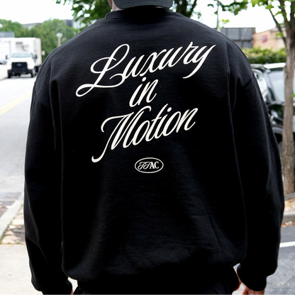 LUXURY IN MOTION CREWNECK BLACK